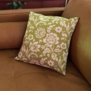 NWT Fun & Vintage-Inspired Double-Sided Throw Pillow - 100% Cotton